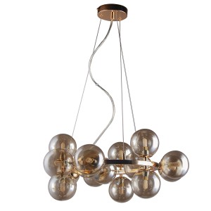Lampa wisząca Złoty, koniak Marbelio G9 PND-6161-15 GO+CO ITALUX