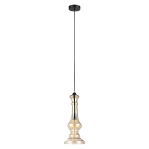 Lampa wisząca Chrom, herbaciany Flavie E27 MDM2355/1 AMB ITALUX