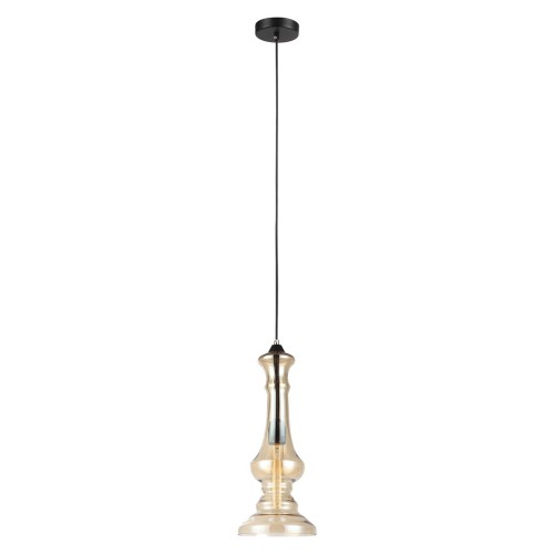 Lampa wisząca Chrom, herbaciany Flavie E27 MDM2355/1 AMB ITALUX