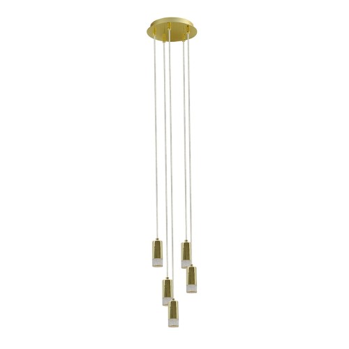 Lampa wisząca Mosieżny szczotkowany Mentin LED HD443N-05-8144 NN BB ITALUX
