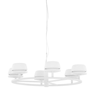 Lampa wisząca Biały Miranda LED AD16004-6A WH ITALUX
