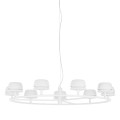 Lampa wisząca Biały Miranda LED AD16004-9A WH ITALUX