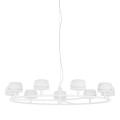 Lampa wisząca Biały Miranda LED AD16004-9A WH ITALUX