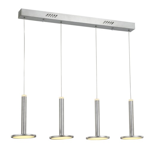 Lampa wisząca Nikiel satynowany Oliver LED MD17033012-4B S.NICK ITALUX