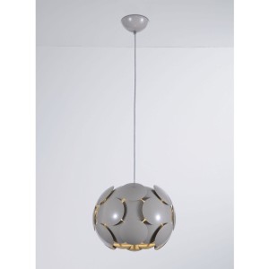Lampa wisząca Szary Santina GR E27 P0317-01S-U1GM ITALUX