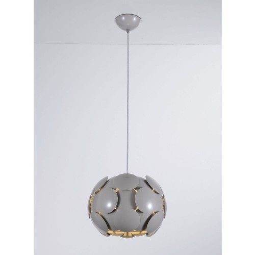 Lampa wisząca Szary Santina GR E27 P0317-01S-U1GM ITALUX