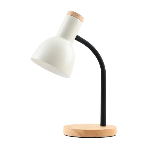 Lampa biurkowa Biały Senza E27 TB-37263-BG ITALUX