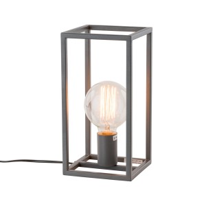 Lampa biurkowa Szary piaskowany Sigalo E27 MT-BR4366-T1 GR ITALUX