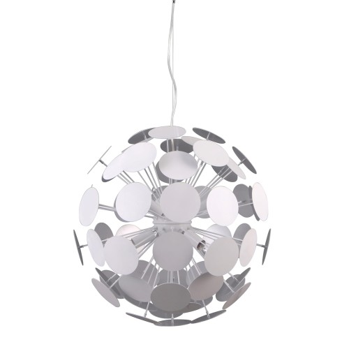 Lampa wisząca Biały, srebrny piaskowany Mailone E14 AD20180/6 WH+SILV ITALUX