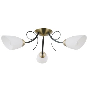 Lampa wisząca Czarny, brąz antyczny Cristina E27 PND-6706-3 ITALUX