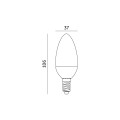 Żarówka świeczka LED SW 9W E14 PREMIUM barwa ciepła KASWE149WCB Kobi