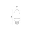 Żarówka świeczka LED SW 9W E27 PREMIUM barwa neutralna 4000K KASWE279WNB Kobi