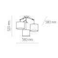 Lampa wisząca ALBERO biały 6553 TK Lighting