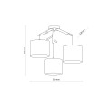 Lampa wisząca ALBERO LINEN 6556 TK Lighting