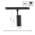Lampa na szynoprzewod do systemu SHIFT czarna 6W ciepła 3000K WLD+40004 Spectrum