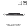 Lampa na szynoprzewód do systemu SHIFT GRID M 17W WLD+40012 Spectrum 