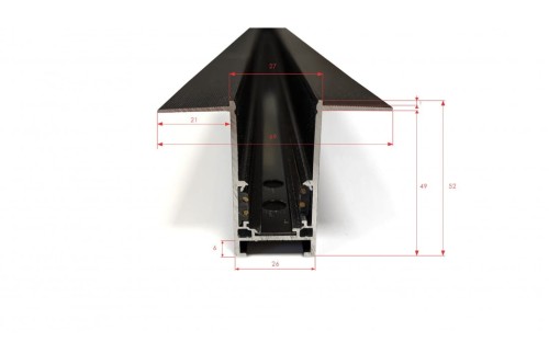 ALFA SZYNOPRZEWÓD 2m JEDNOFAZOWY MAGNETYCZNY PROFIL TRACK MAGNETIC 52 GIPS1 AZ4865 AZzardo