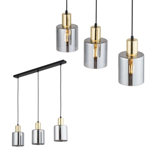 Lampa wisząca SIERRA złota LISTWA 6662 TK Lighting