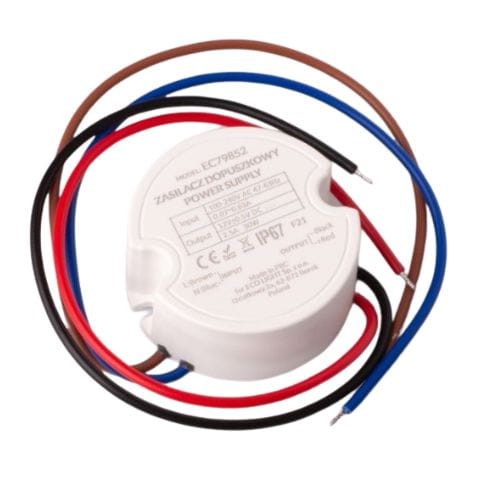 Zasilacz do puszk fi60 2,50A 30W 12V IP67 50x50x22 EC79852 Eco Light