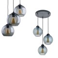 Lampa wisząca CUBUS GRAPHITE szklane kule w kolorze grafitowym TK Lighting