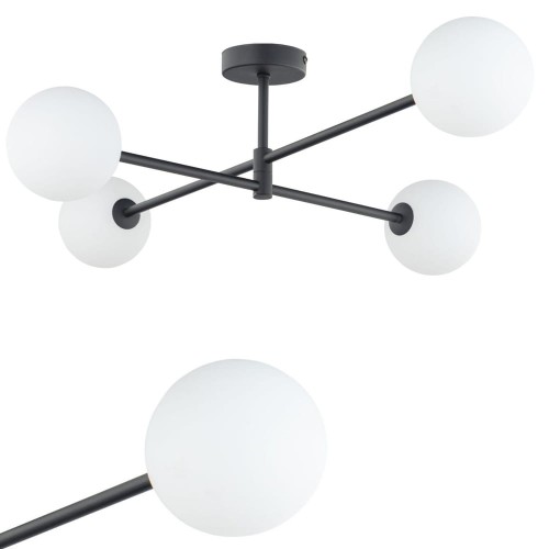 Lampa sufitowa SARIUS BLACK 4 PŁ 4735 TK Lighting