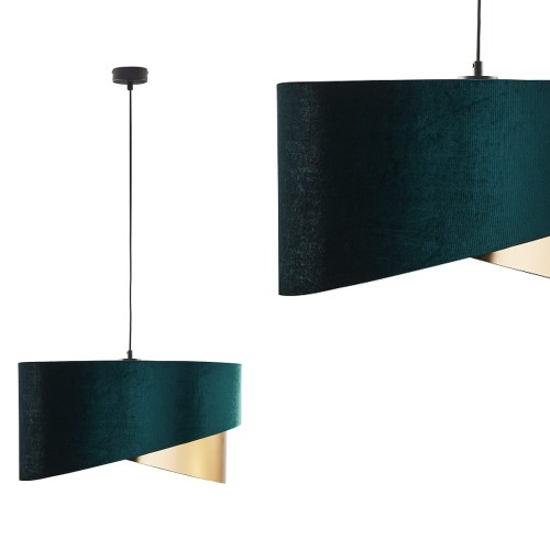 Lampa wisząca TERCINO zielony złoty 6433 TK Lighting