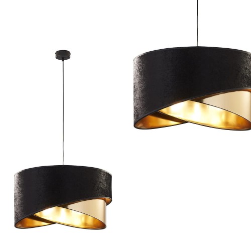 Lampa wisząca TERCINO czarny złoty 6432 TK Lighting