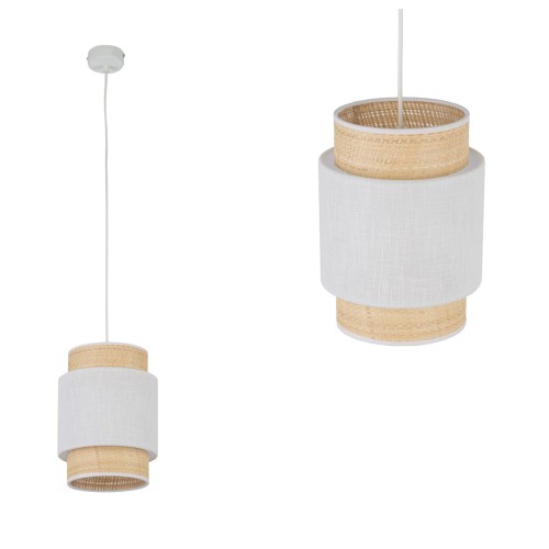 Lampa wisząca BOHO NEW 1 - punktowa Biały / słomkowy 5652 TK Lighting