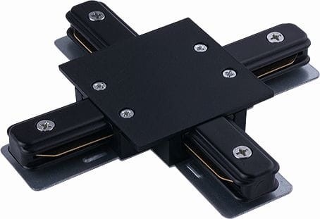 Łącznik krzyżowy wpuszczany czarny PROFILE RECESSED X-CONNECTOR BLACK 8837 Nowodvorski Lighting