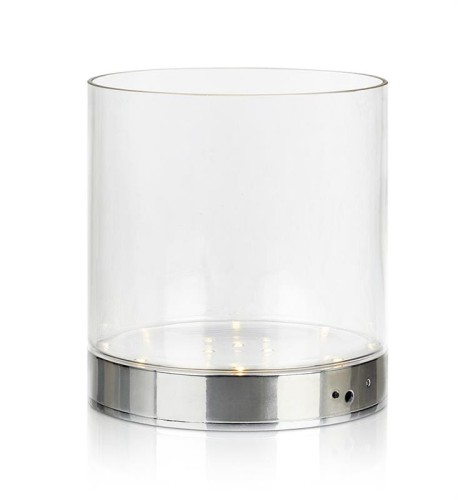 BOUQUET wazon stołowy 19cm Chrom/Przezroczysty 107326 Markslojd