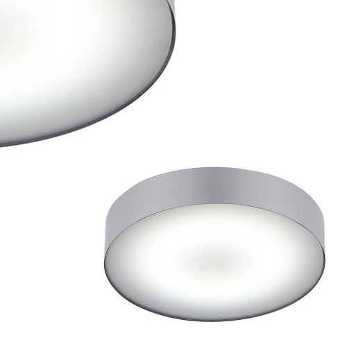 Srebrny plafon ARENA SILVER LED o średnicy 4,5cm z wbudowanym modułem LED 18W Nowodvorski