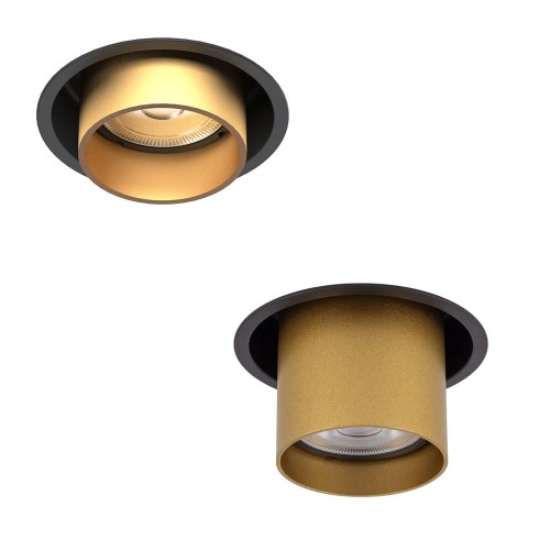 Lampa sufitowa oczko podtynkowe MONO SLIDE Satynowy złoty 10800 Nowodvorski