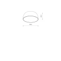 Plafon lampa sufitowa SATELLITE S UMBRA GRAY 8015 Nowodvorski Lighting