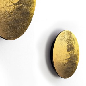 Kinkiet RING LED WOOD M Gold wood 10281 Nowodvorski Lighting