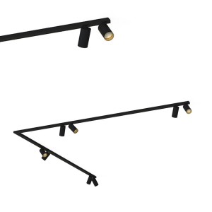 Listwa sufitowa 90° 2x200cm MONO CORNER VIII 2x200 BLACK/GOLD 7702 Nowodvorski Lighting