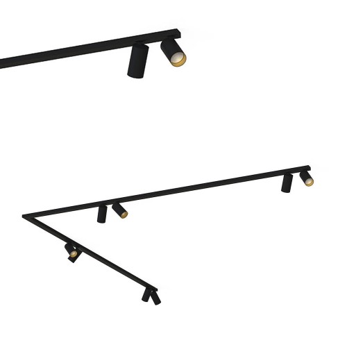 Listwa sufitowa 90° 2x200cm MONO CORNER VIII 2x200 BLACK/GOLD 7702 Nowodvorski Lighting