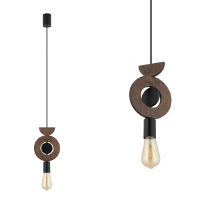 Lampa wisząca DROPS Ciemne drewno 11176 Nowodvorski