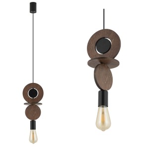 Lampa wisząca DROPS Ciemne drewno 11175 Nowodvorski