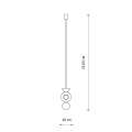 Lampa wisząca DROPS Naturalne drewno 11174 Nowodvorski