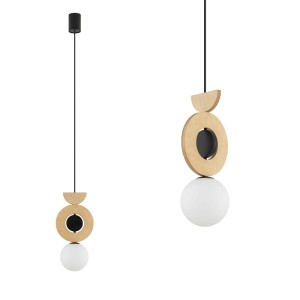 Lampa wisząca DROPS Naturalne drewno 11174 Nowodvorski