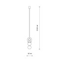 Lampa wisząca DROPS Naturalne drewno 11173 Nowodvorski