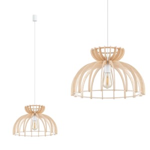 Lampa wisząca KYMI C Naturalne drewno 10572 Nowodvorski