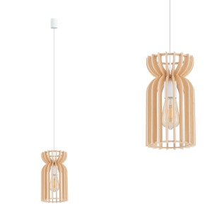 Lampa wisząca KYMI B Naturalne drewno 10571 Nowodvorski