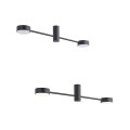 Lampa sufitowa ORBIT czarna z dwoma ramionami Nowodvorski Lighting