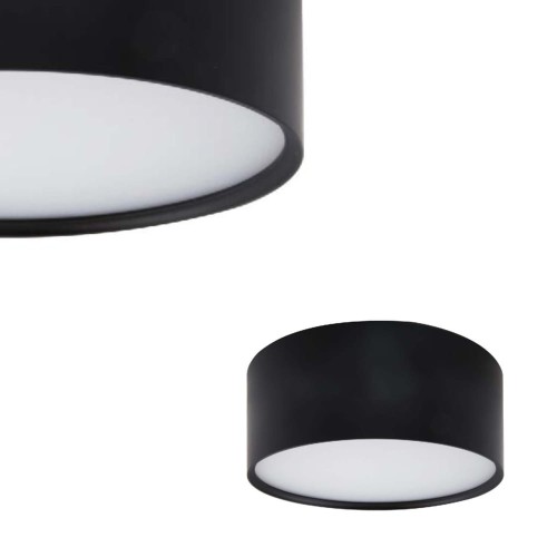 Oprawa natynkowa czarna KENDAL IP54 w kształcie tuby do łazienki Light Prestige