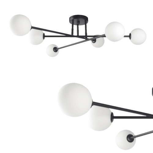 PLAFON  DORADO 6  CZARNY LP-002/6C BK LIGHT PRESTIGE