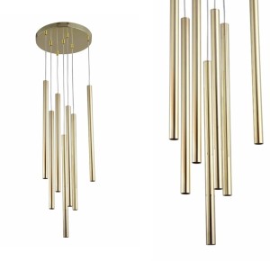 Lampa wisząca złota LUNGO 7 LP-894/7P GD Light Prestige
