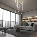 Lampa wisząca Rope Light 2M biały/złoty LP-642/2M Light Prestige