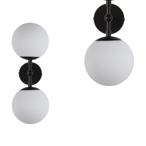 Kinkiet podwójny czarny DORADO LP-002/2W BK Light Prestige