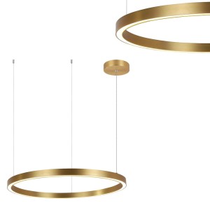 LAMPA WISZĄCA DUŻA ZŁOTA MIDWAY  LP-033/1P L GD LIGHT PRESTIGE